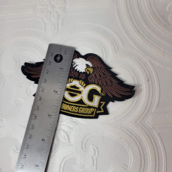 Embroidered Patch Harley Davidson Owners Group HOG Eagle‎ Gold Motorcycle 4.5" - Picture 5 of 7